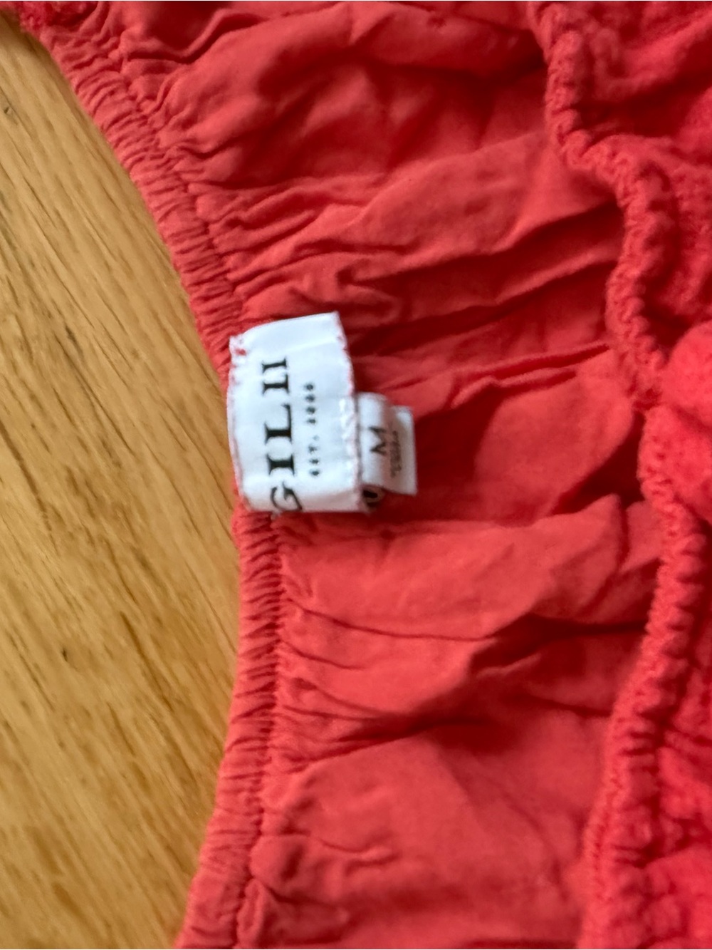 Gilli Red Ruched Sundress with Ruffled Hem - Picture 3 of 4